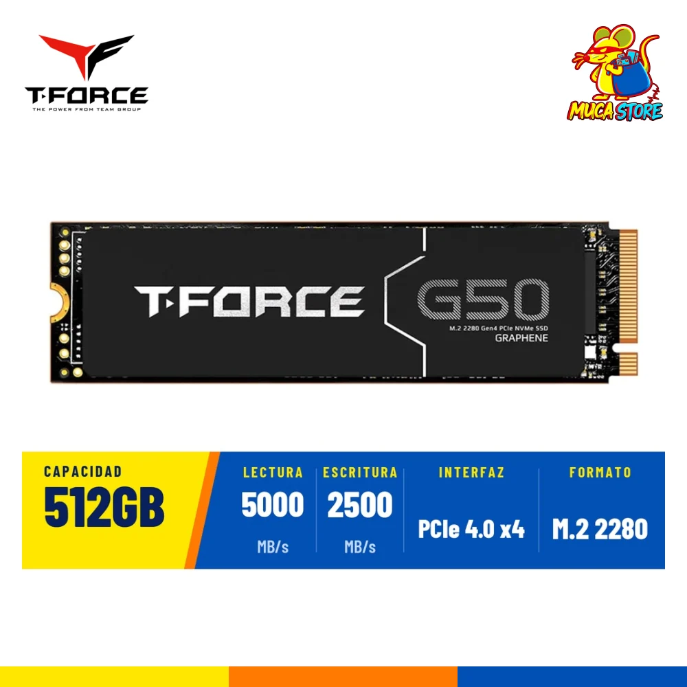 SSD TeamGroup T-Force G50 512GB NVMe PCIe 4.0