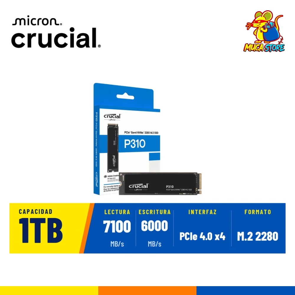 SSD Crucial P310 1TB NVMe PCIe 4.0