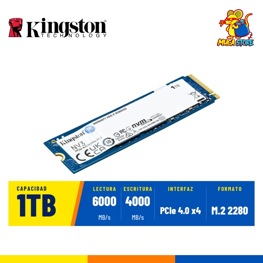 SSD Kingston NV3 1TB NVMe PCIe 4.0