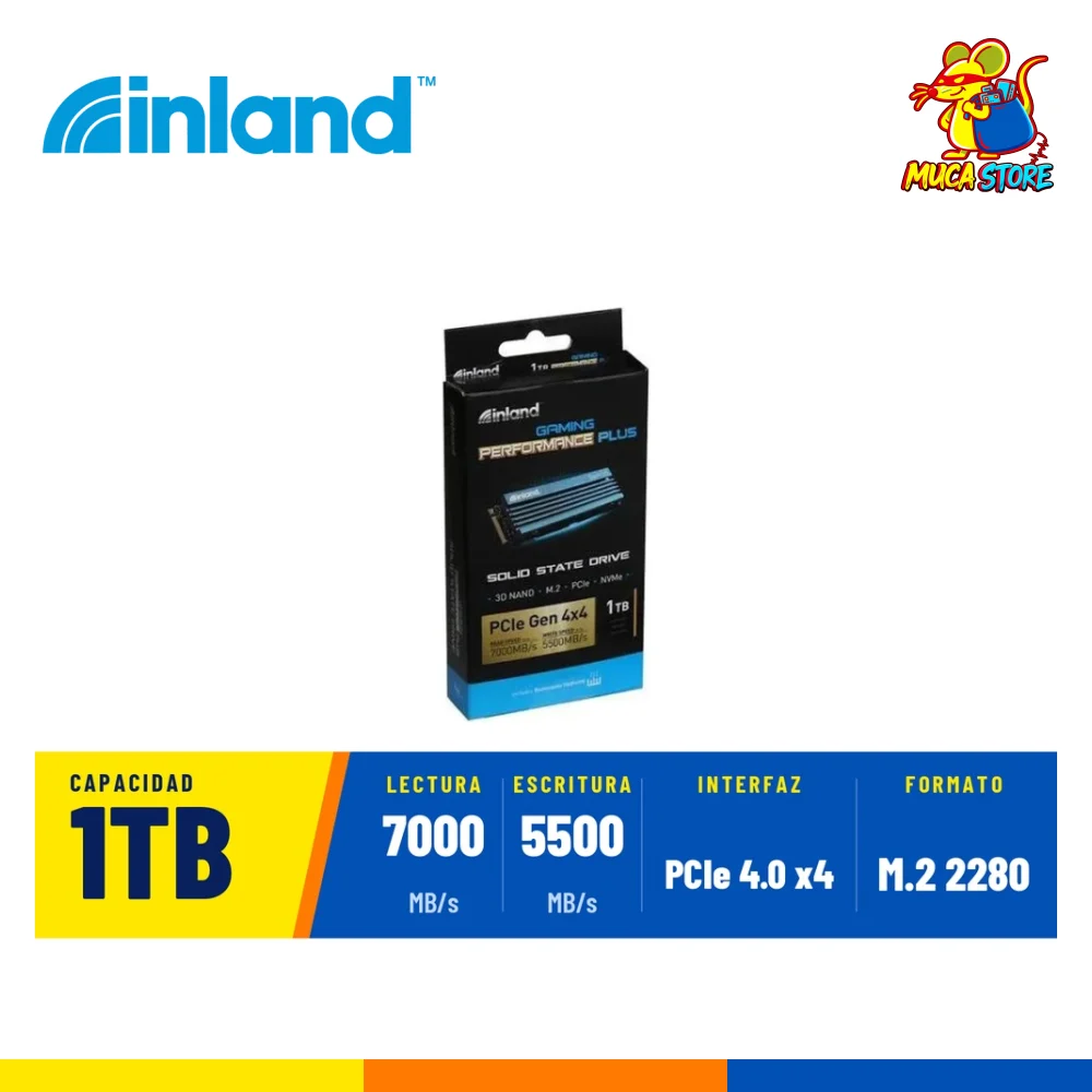 SSD Inland 3D NAND PS5 1TB NVMe PCIe 4.0
