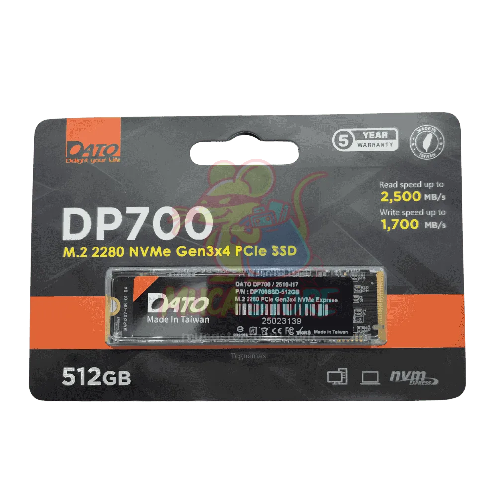 SSD, M.2 DATO DP700 512GB NVME 2500MB