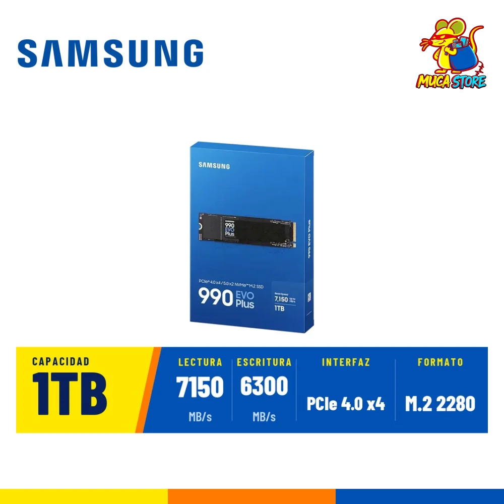 SSD Samsung 990 EVO Plus 1TB NVMe PCIe 4.0