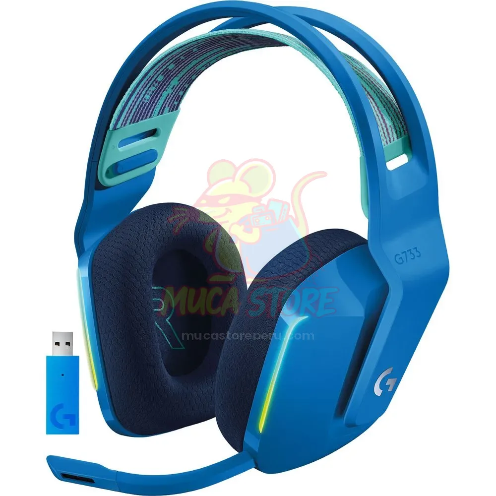 Audifono Gaming Logitech G G733 Lightspeed Wireless RGB Blue