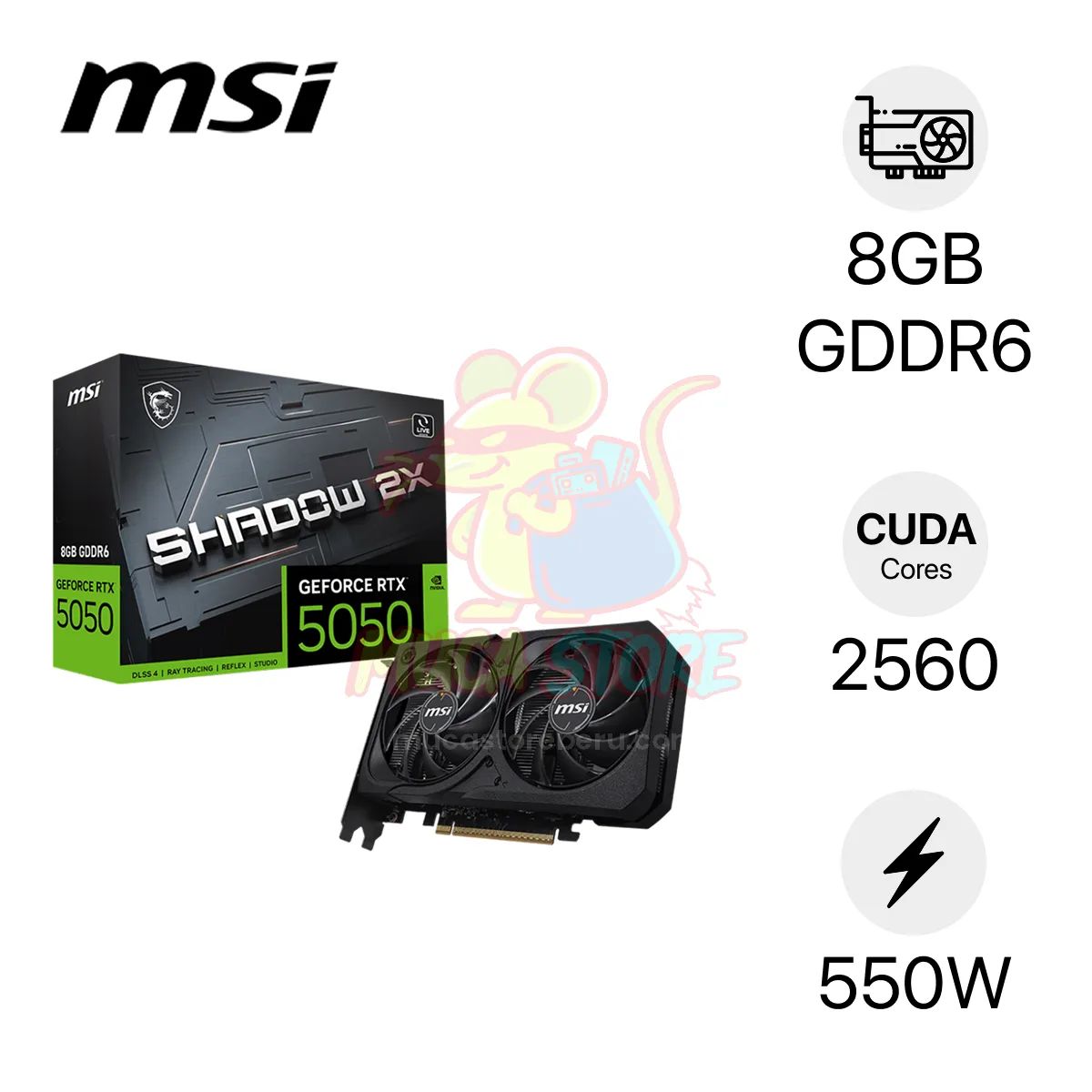 RTX 5050 MSI SHADOW 8GB