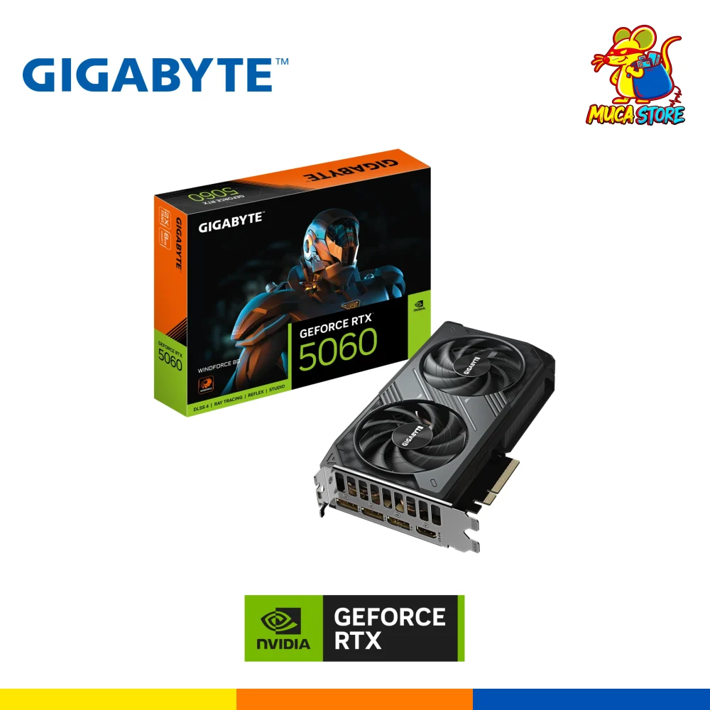 Tarjeta Gráfica Gigabyte RTX 5060 Windforce 8GB