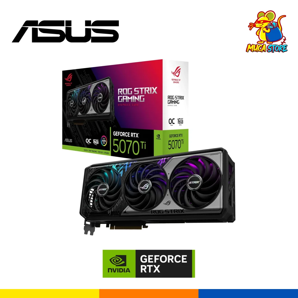 Tarjeta Gráfica ASUS RTX 5070 Ti ROG Strix 16GB