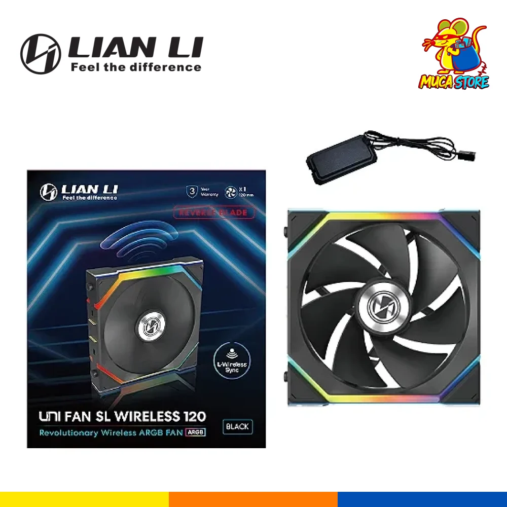 Ventilador Lian Li Uni SL Wireless 120 Black ARGB