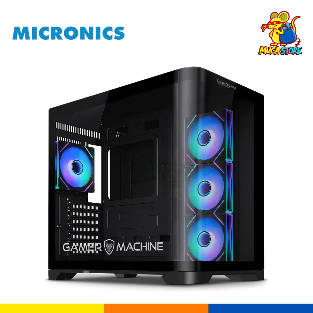 Case Micronics Galaxy ATX 4 Ventiladores ARGB