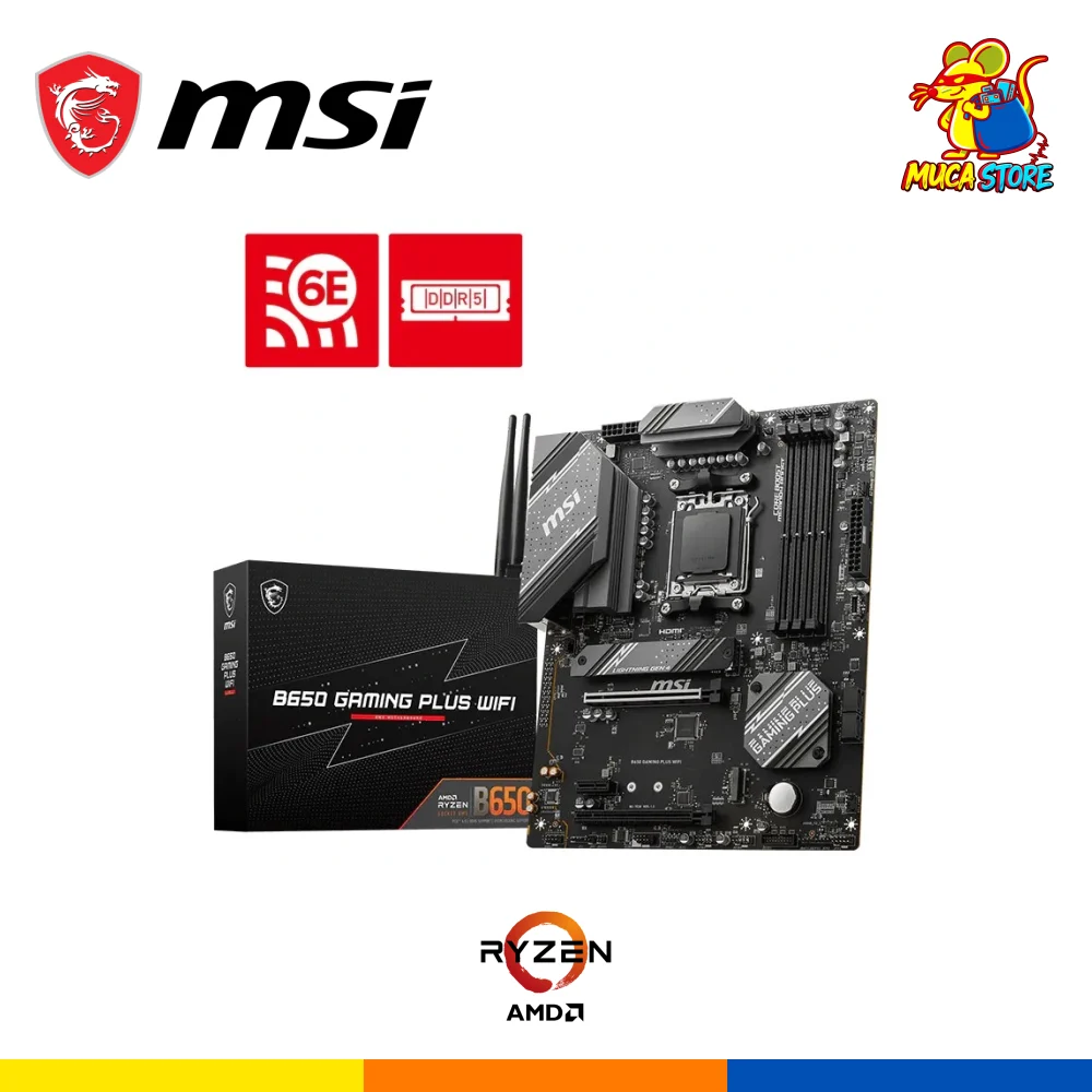 Placa Madre MSI B650 Gaming Plus WiFi6E - DDR5 - AM5 - Black