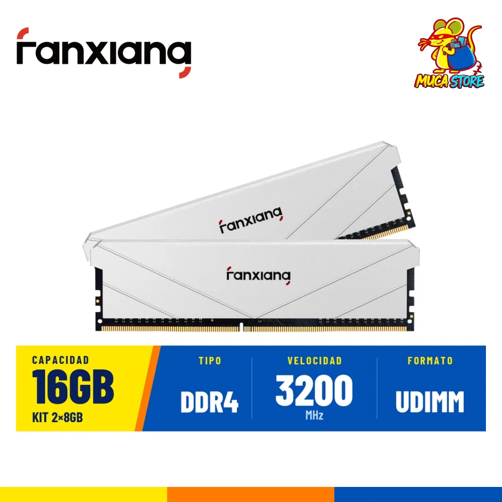 Memoria RAM Fanxiang 16GB (2x8GB) 3200MHz - DDR4 - White