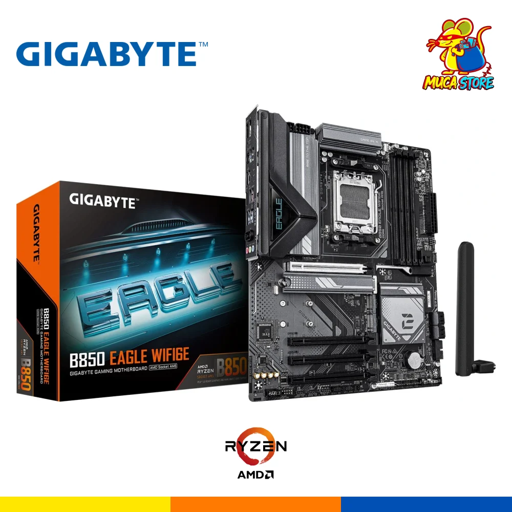 Placa Madre Gigabyte B850 Eagle WiFi6E - DDR5 - AM5 - Black