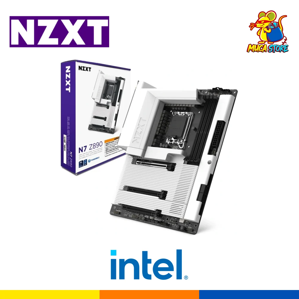 Placa Madre NZXT N7 Z890 WiFi6E - DDR5 - LGA 1851 - Intel Core Ultra Series - White