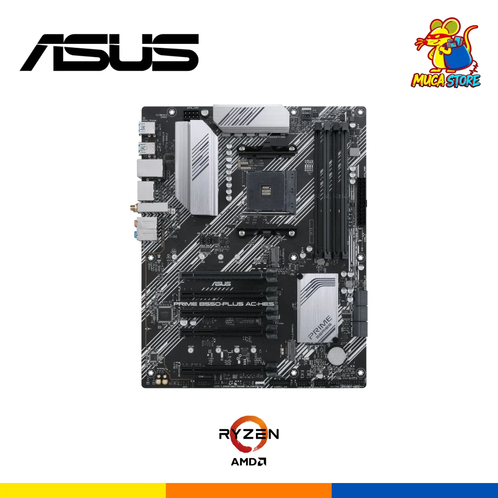 Placa Madre Asus Prime B550-Plus AC-HES - DDR4 - AM4