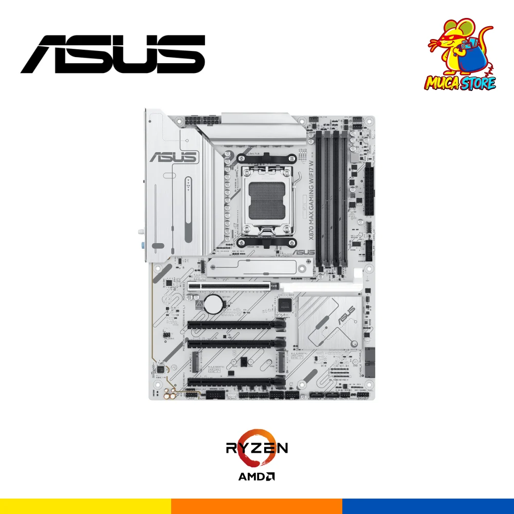 Placa Madre Asus X870 Max Gaming WiFi7 W - DDR5 - AM5 - White