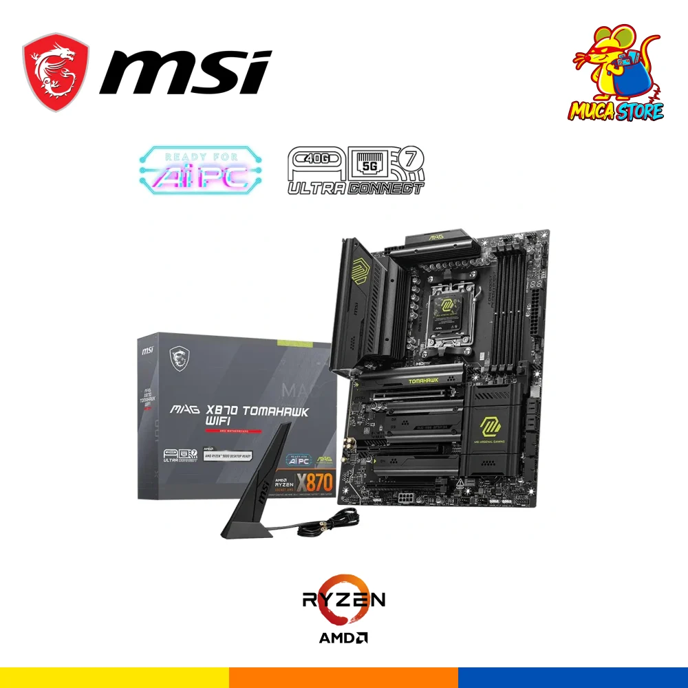 Placa Madre MSI MAG X870 Tomahawk WiFi - DDR5 - AM5 - Black
