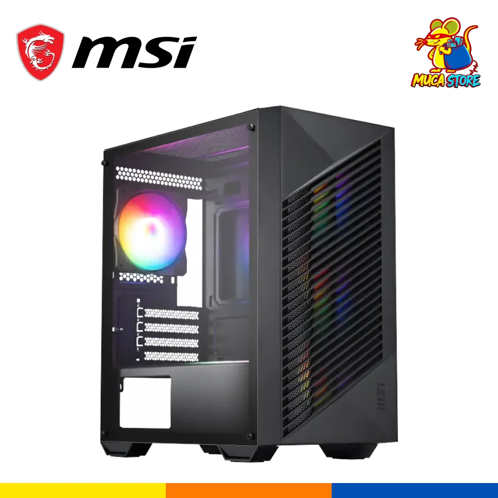 Case MSI Pro Forge M050A Negro 4 Fans ARGB Micro-ATX 4 Ventiladores ARGB