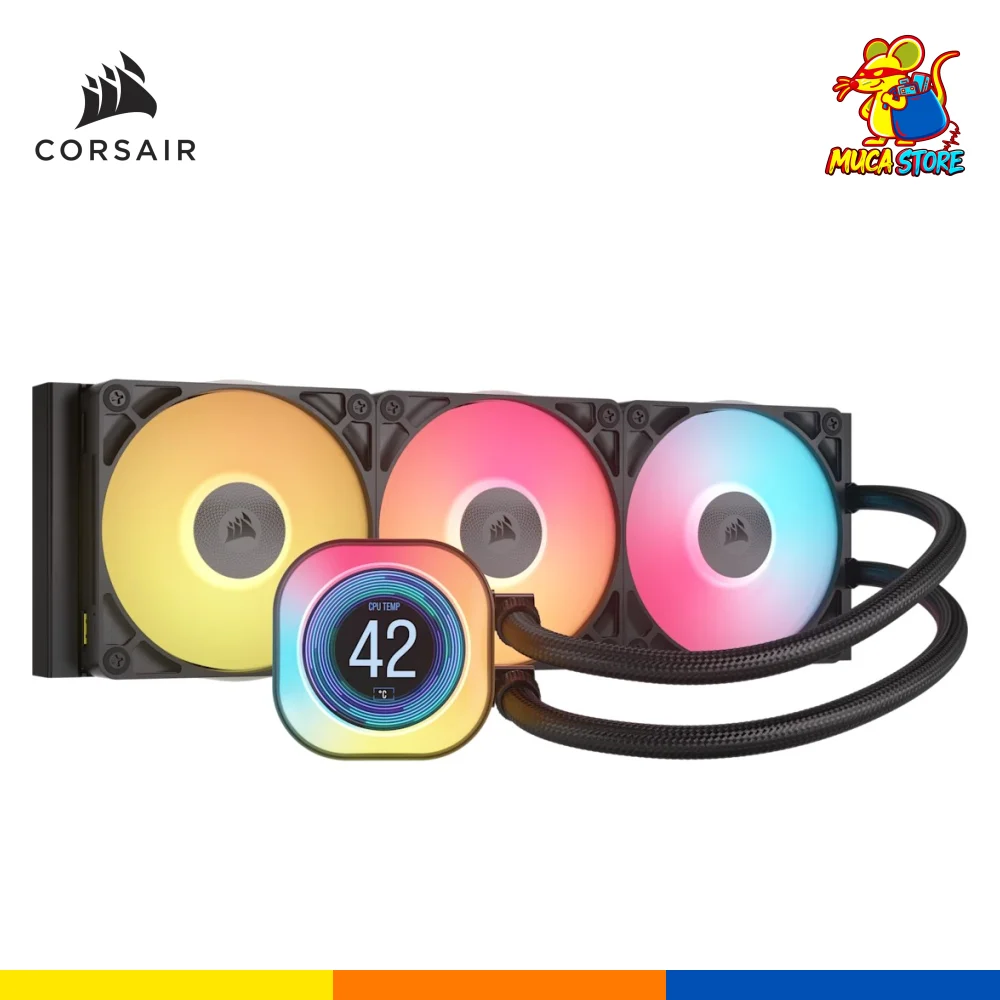 Refrigeración Líquida Corsair iCUE LINK TITAN 360 RX LCD ARGB - Black