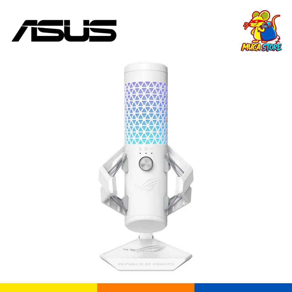 Micrófono ASUS ROG Carnyx Cardioide RGB Blanco
