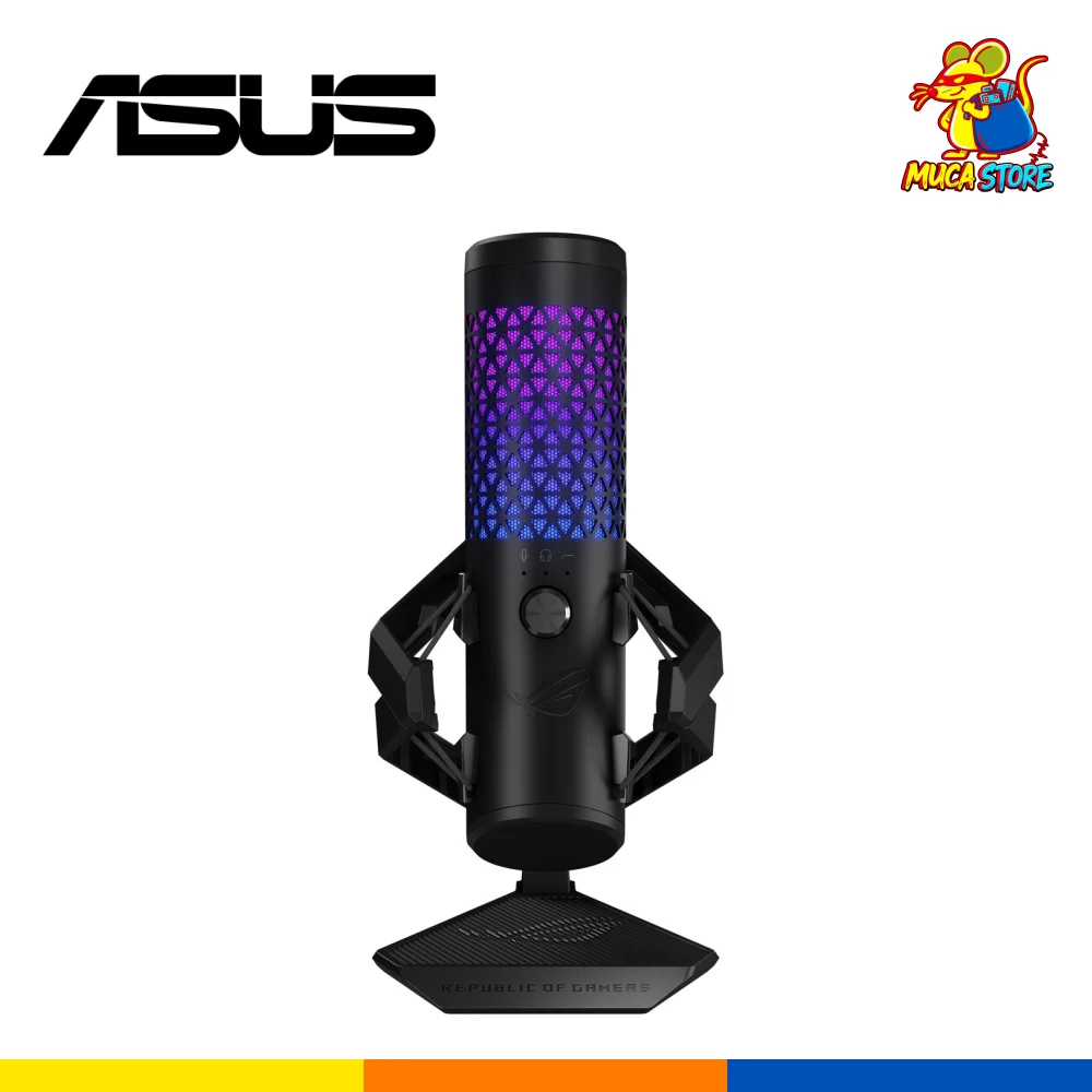 Micrófono ASUS ROG Carnyx Cardioide RGB Negro