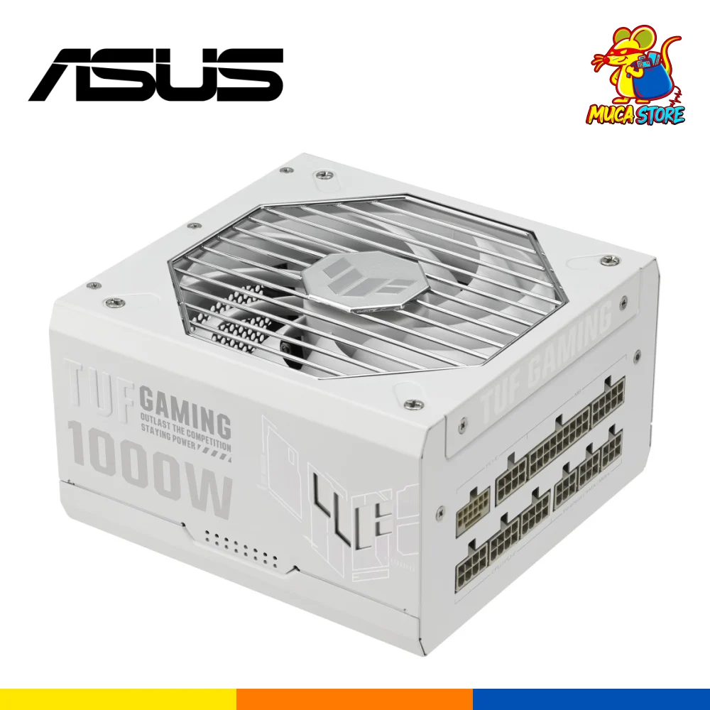 Fuente de Poder ASUS TUF Gaming 1000W 80+ Gold Full Modular Blanca