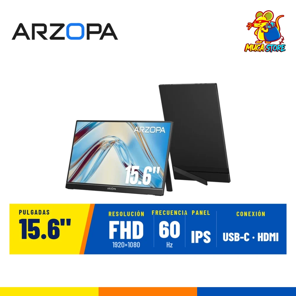 Monitor Portátil Arzopa 15.6" 1080p FHD
