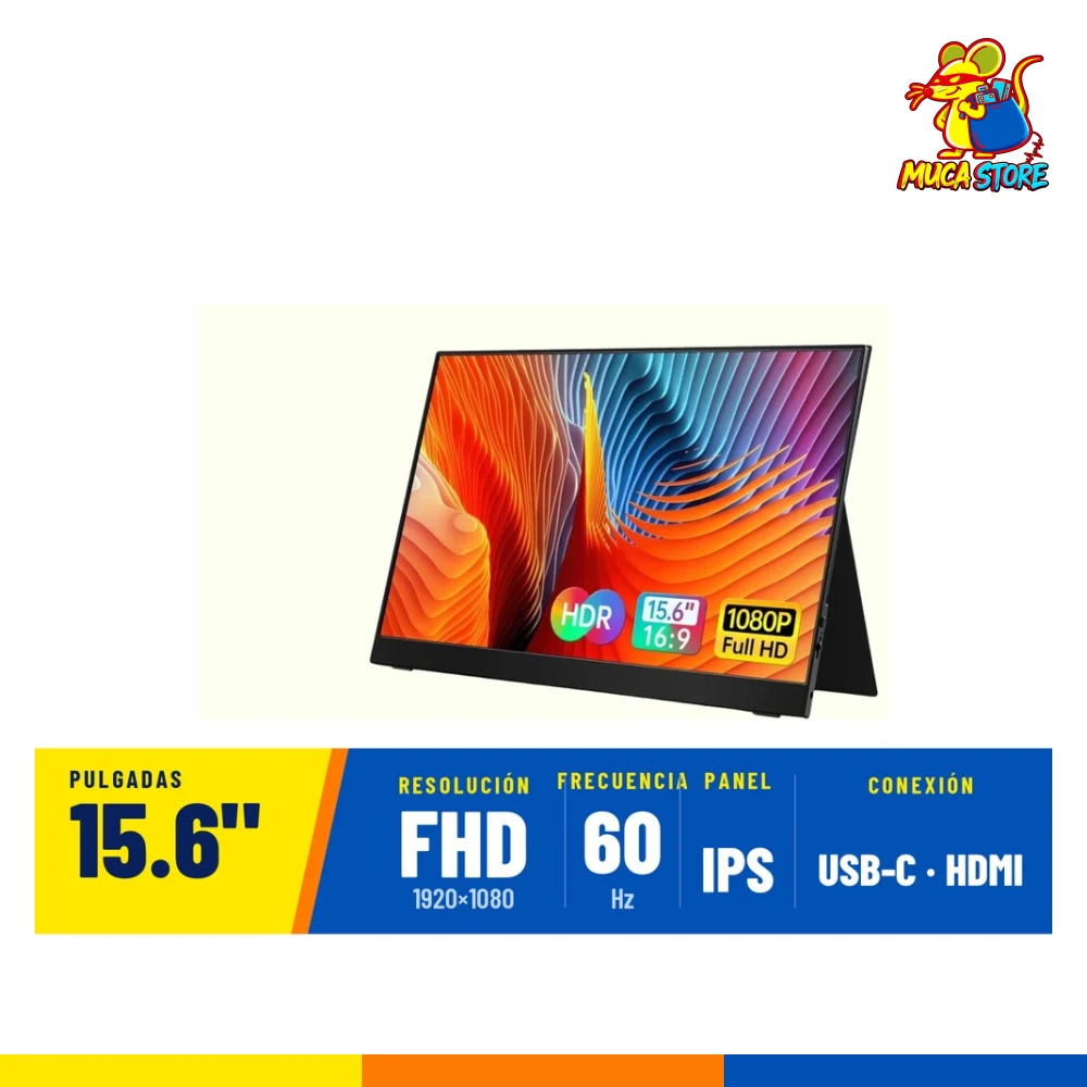 Monitor Portátil Vilva 15.6" 1080p FHD