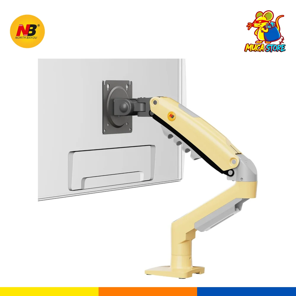 Soporte para Monitor 1 Brazo North Bayou 17-30" Amarillo