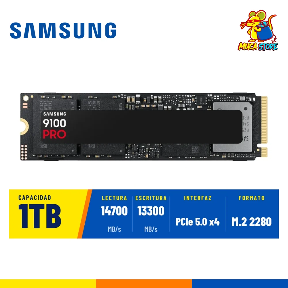 SSD Samsung 9100 PRO 1TB NVMe PCIe 5.0