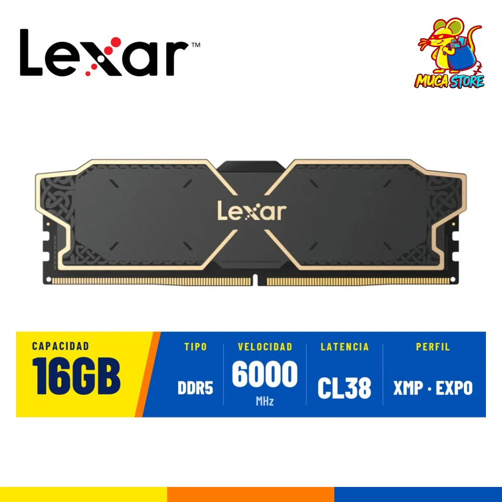 Memoria RAM Lexar Thor DDR5 16GB 6000MHz CL38