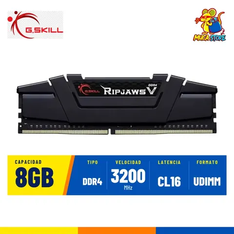 Memoria RAM G.Skill Ripjaws V Black DDR4 8GB 3200MHz CL16