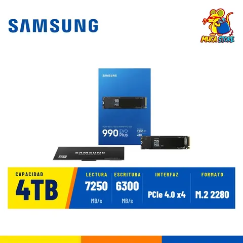 SSD Samsung 990 EVO Plus 4TB NVMe PCIe 4.0