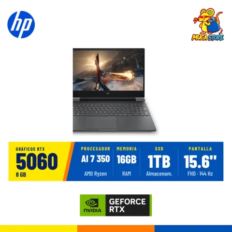Laptop HP Victus 15-FB Ryzen AI 7-350 RTX 5060 8GB 16GB RAM 1TB SSD 144Hz