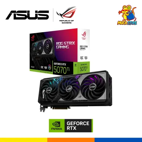 Tarjeta Gráfica ASUS RTX 5070 Ti ROG Strix 16GB