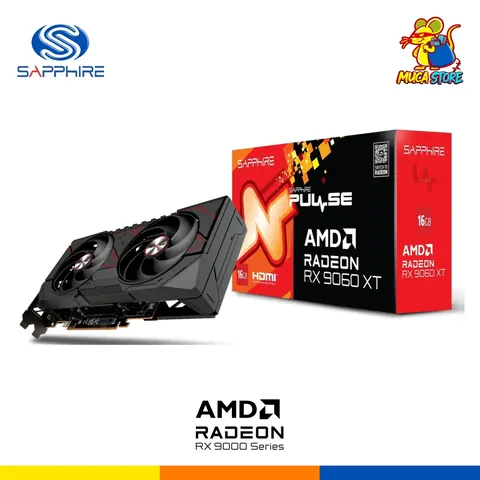 Tarjeta Gráfica Sapphire RX 9060 XT Pulse OC 16GB