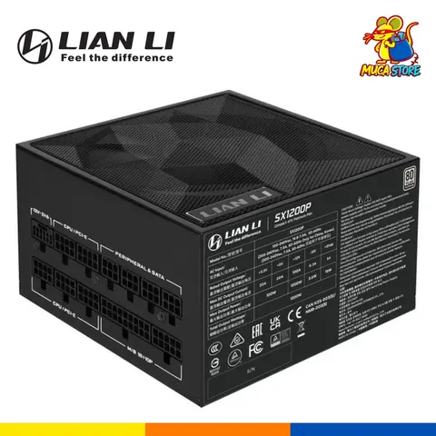 Fuente de Poder Lian Li Edge SX1200P Black 1200W 80 Plus Platinum Full Modular