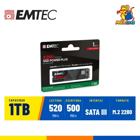 SSD EMTEC X250 1TB NVMe SATA III