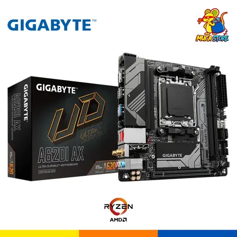 Placa Madre Gigabyte A620I AX - DDR5 - AM5 - ITX - Black