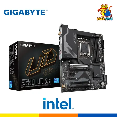 Placa Madre Gigabyte Z790 UD AC - DDR5 - LGA 1700 - Intel Core Series - Black