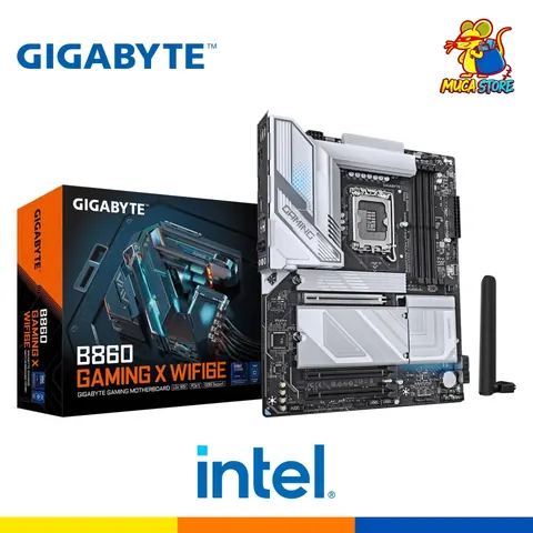 Placa Madre Gigabyte B860 Gaming X WiFi6E - DDR5 - LGA 1851 - Intel Core Ultra Series - Black