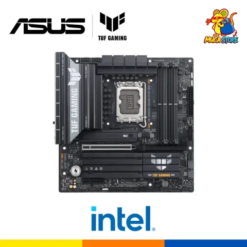 Placa Madre Asus TUF Gaming B860M-Plus WiFi - DDR5 - LGA 1851 - Intel Core Ultra Series - Black