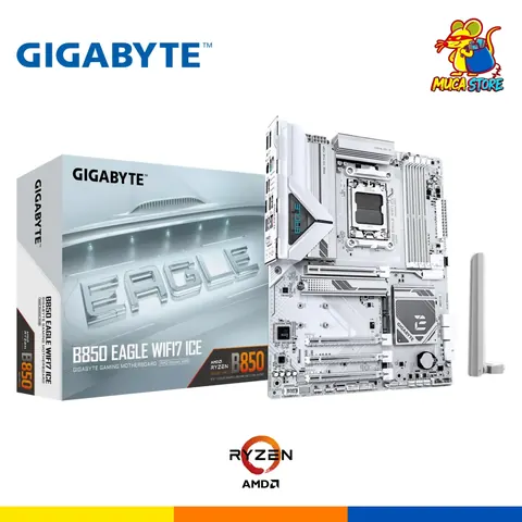 Placa Madre Gigabyte B850 Eagle WiFi7 Ice - DDR5 - AM5 - White