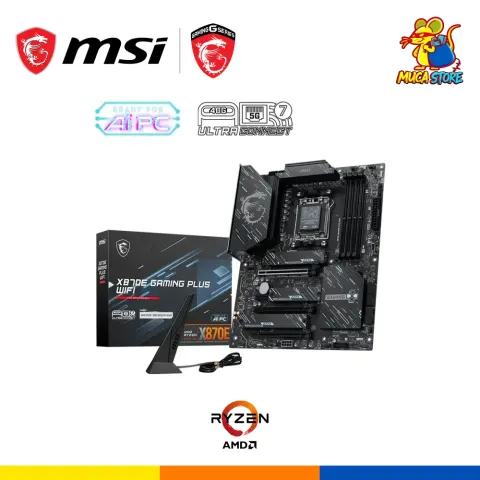 Placa Madre MSI X870E Gaming Plus WiFi - DDR5 - AM5 - Black