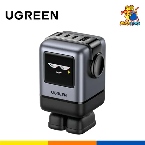 Cargador Ugreen Uno RG 4 Puertos Robot Fast Charger 100W