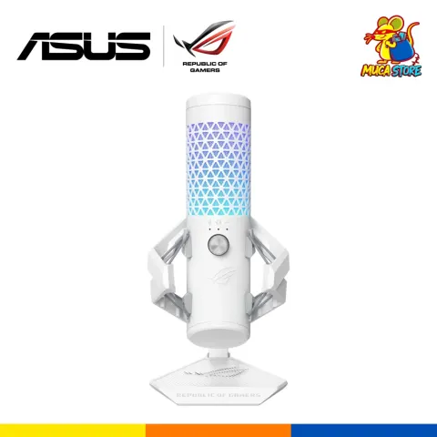 Micrófono ASUS ROG Carnyx Cardioide RGB Blanco