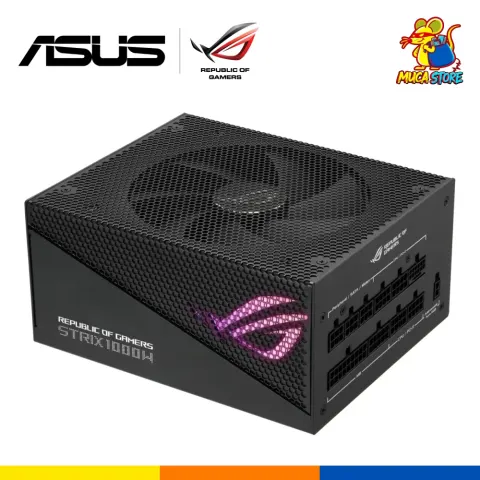 Fuente de Poder ASUS ROG Strix 1000W Gold Aura Edition 80+ Gold Full Modular Negra