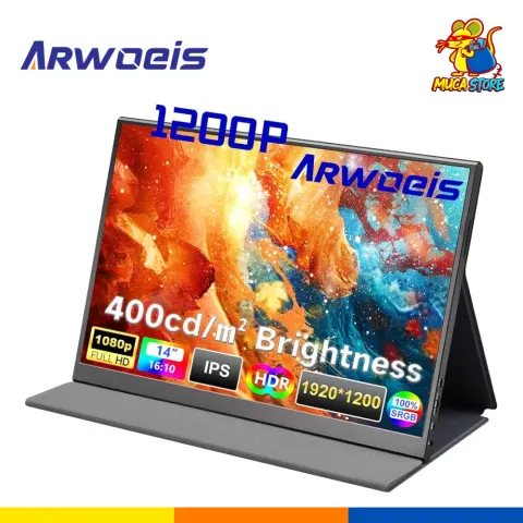 Monitor Portátil Arwoeis 14" 1080p FHD