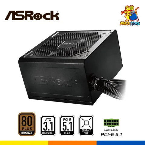 Fuente de Poder ASRock Pro-850B 850W 80 Plus Bronze